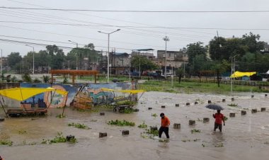 शाजापुर की चीलर नदी में बाढ़, डैम भी 12 फीट पहुंचा